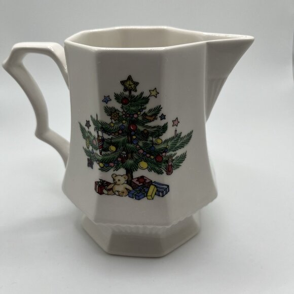 Vintage Nikko Christmastime Octagon Creamer Replacement Piece Christmas Tree - Picture 5 of 8